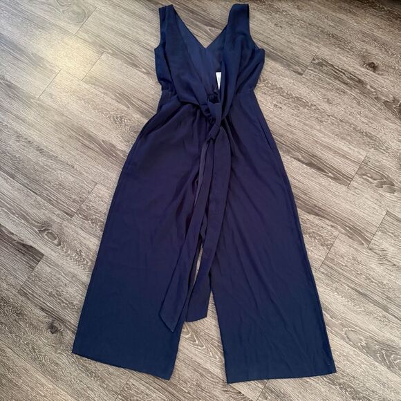 J. Crew Wrap-tie jumpsuit in stretch poplin New - Picture 8 of 9